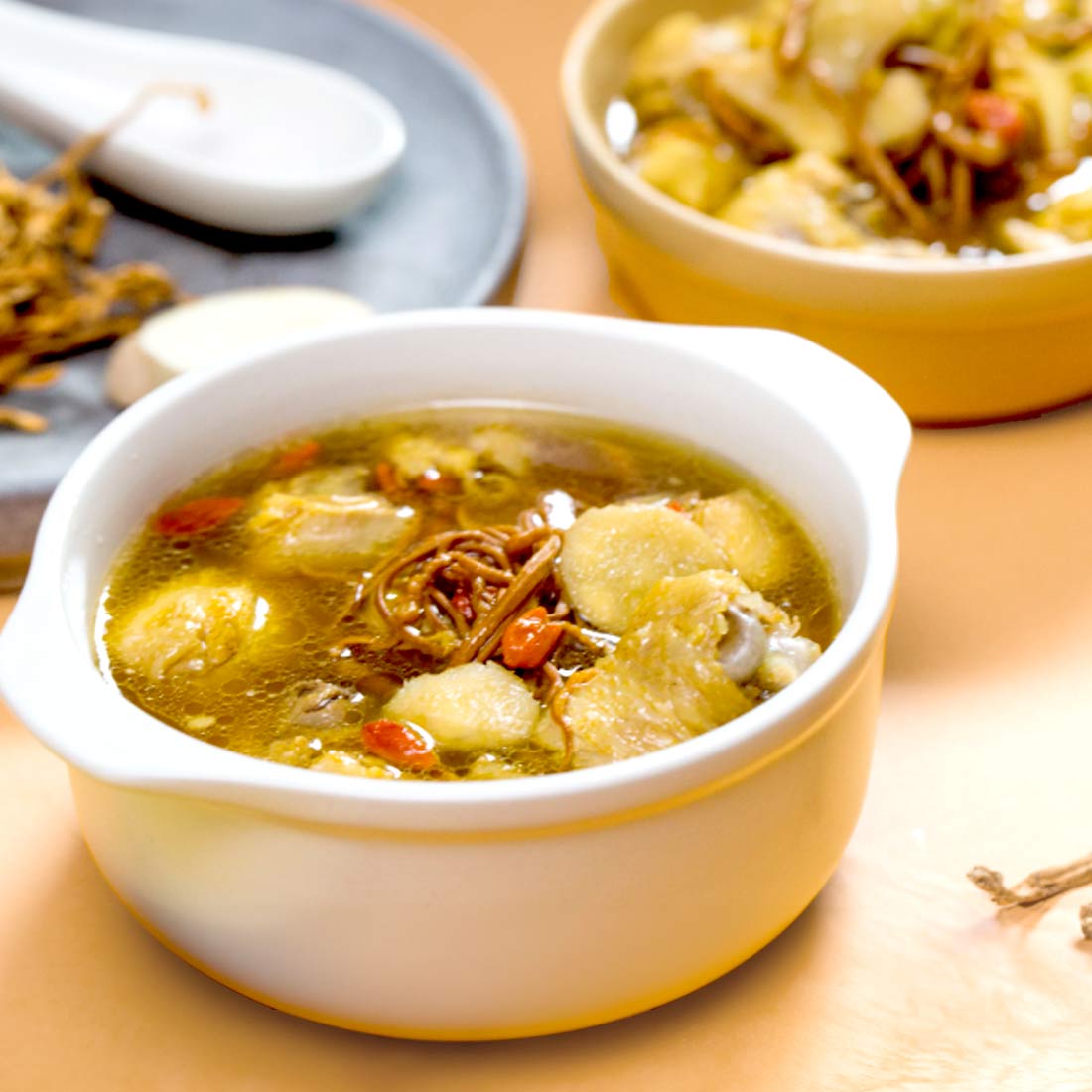 Golden Cordyceps and Yam Chicken Soup-Nutralife Wellness