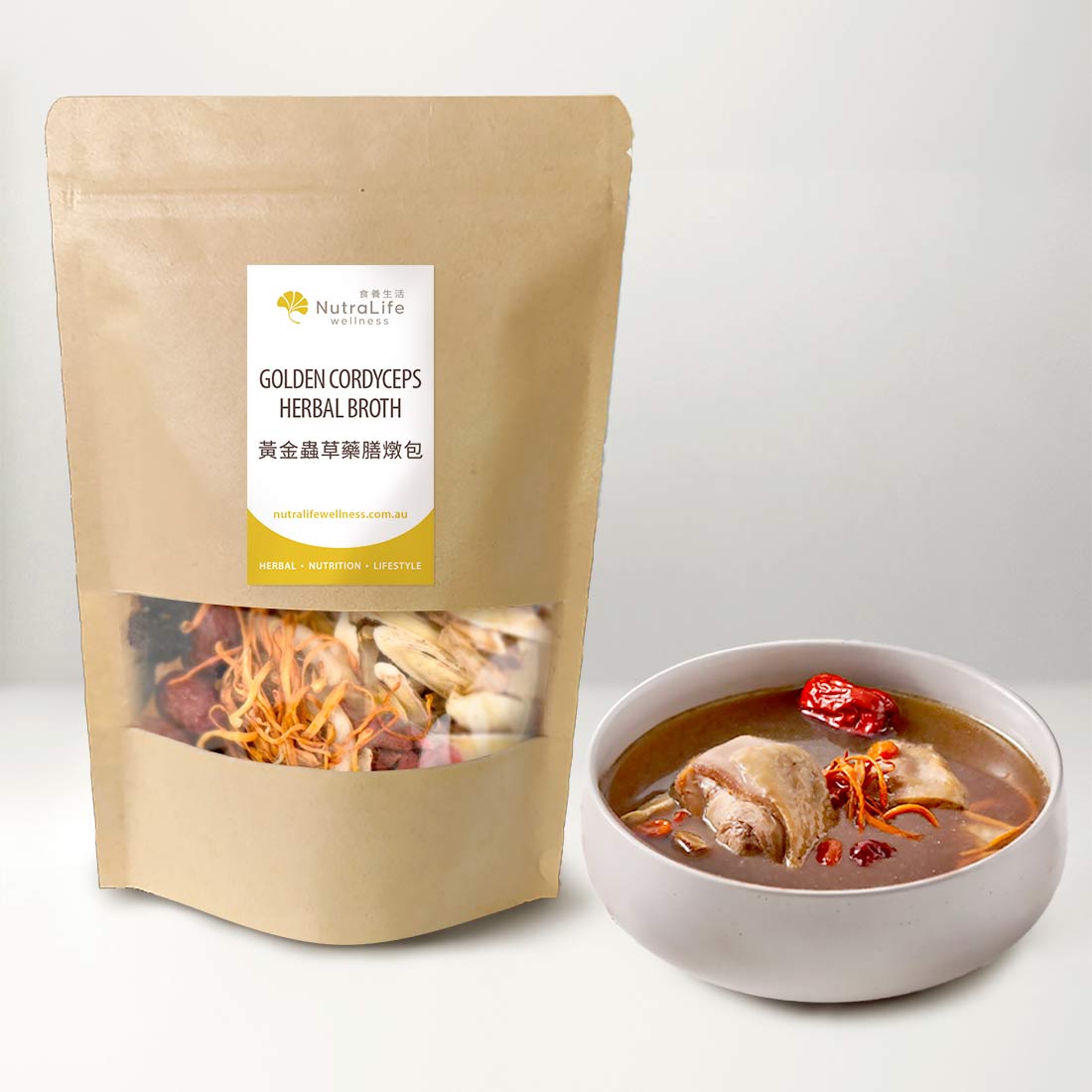Golden Cordyceps Herbal Broth-Nutralife Wellness
