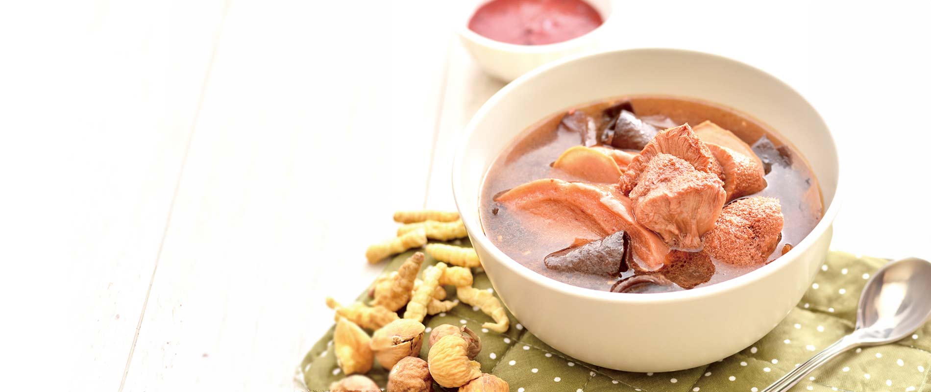 Nourishing Soup -Light vitality in liquid form —each delicate sip delivers pure wellness. 